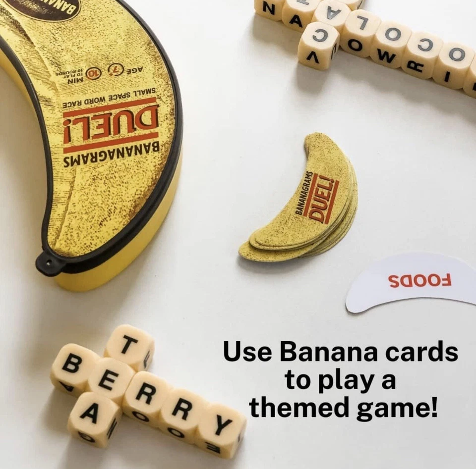 Bananagrams Duel Word Game Ages 7+ 2 Players 10+ Minutes Playtime - Image 3 of 4