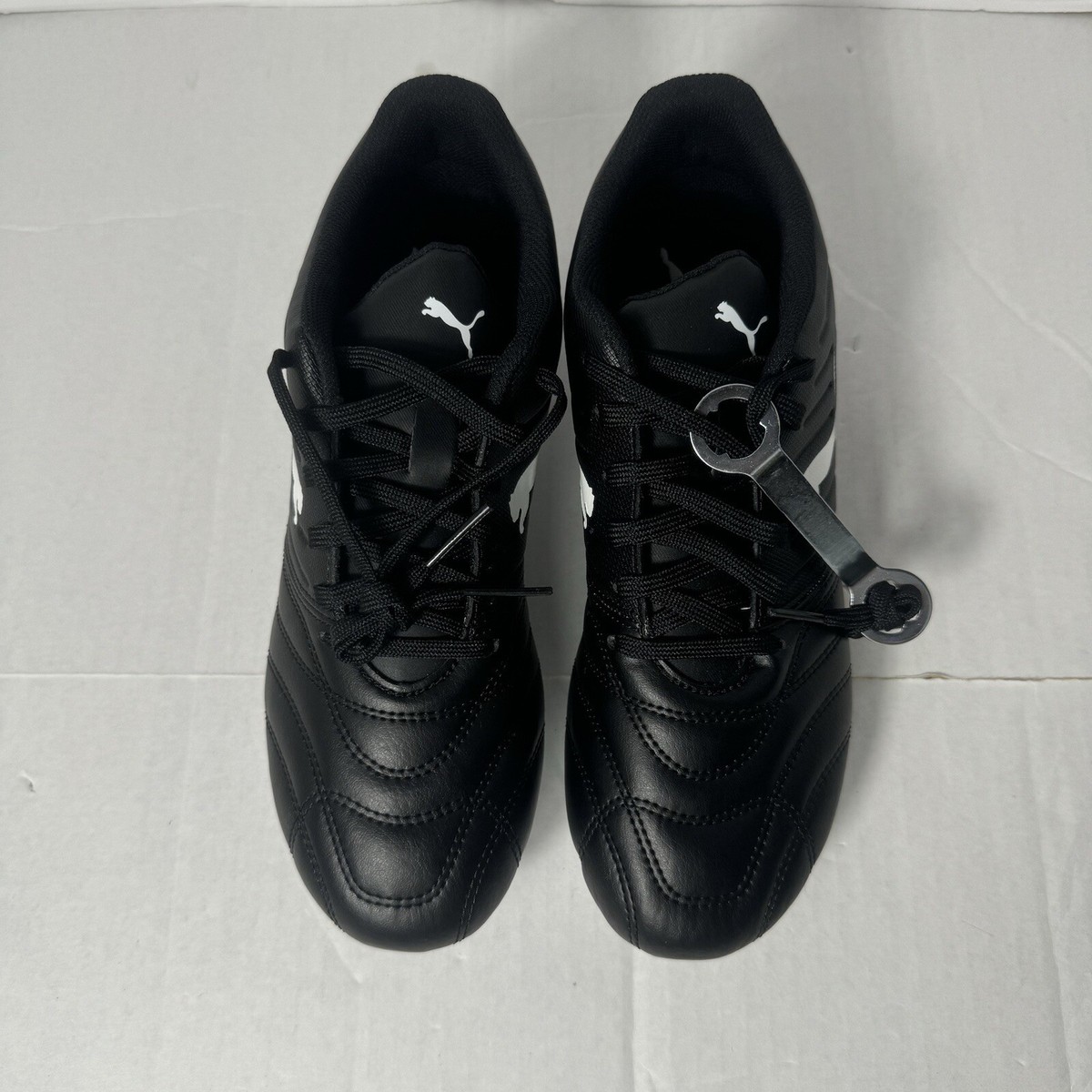 PUMA Avant Black White Faux Leather Studs Rugby Boots Shoes Men’s Sz Puma VITORIA FG/AG - Firm-ground football boots - black  main image 4