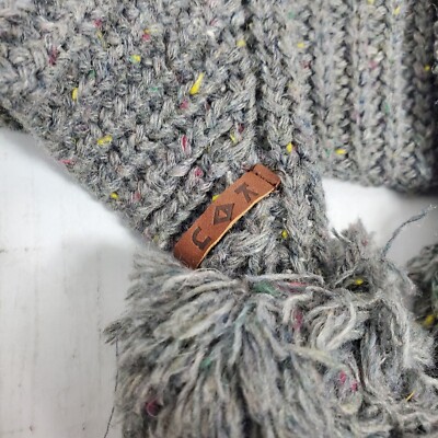 KAVU Cloud Nine Mineral Pom Pom Knit Beanie Winter Warm Grey  display picture 1