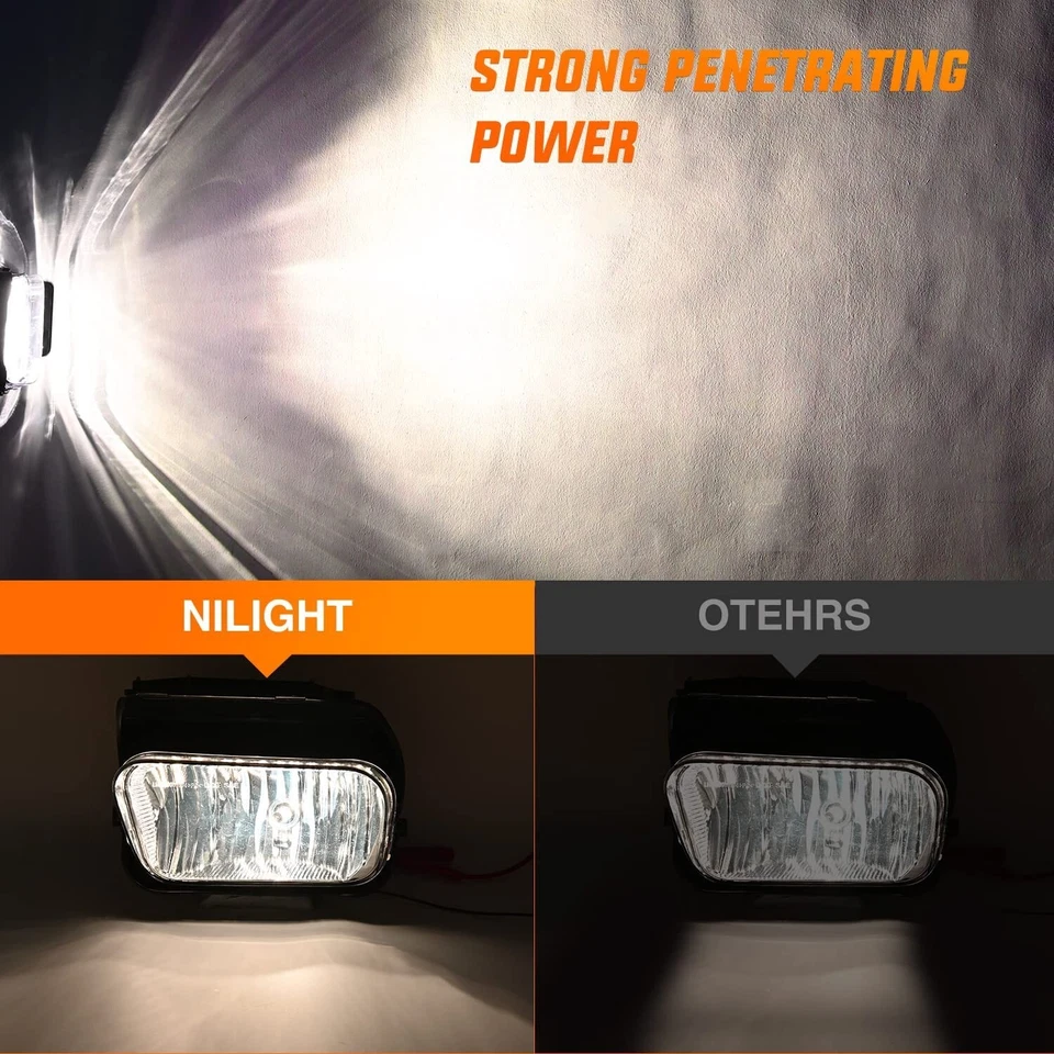 Nilight Fog 灯组件兼容 2002 - 07 雪佛兰 Silverado — 第 4/4 张图片