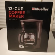 12-Cup Drip Coffee Maker, Auto Keep Warm Function, Smart Anti-Drip Mueller