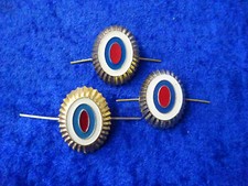 90) original Russland CCCP UDSSR 3 M&uuml;tzenabzeichen Krokade Typ I-III