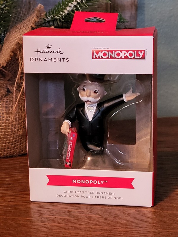 Hallmark Ornament  Red Box  ~  MONOPOLY