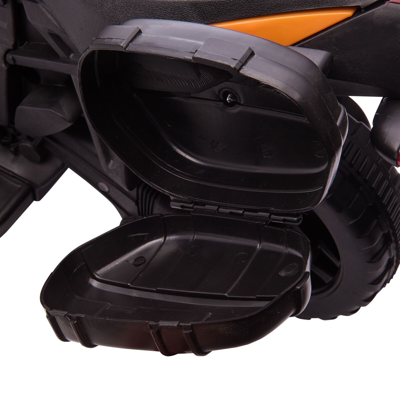 HOMCOM Moto Eléctrica Infantil Motocicleta de Batería 6V para Niños de 2-4  Años con Faros Música y 2 Ruedas de Equilibrio 80x39,5x51 cm Blanco