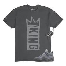 4 Olympics Wet Cement Smoke Grey Iron Paris T Shirt to Match K1