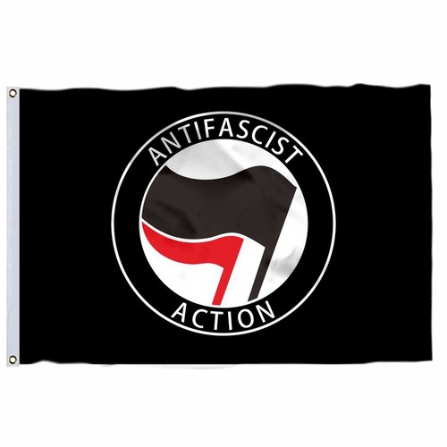 Antifasistische Aktion Flag 3X5FT Accion Antifascista Anti Homophobia Action - Picture 13 of 38