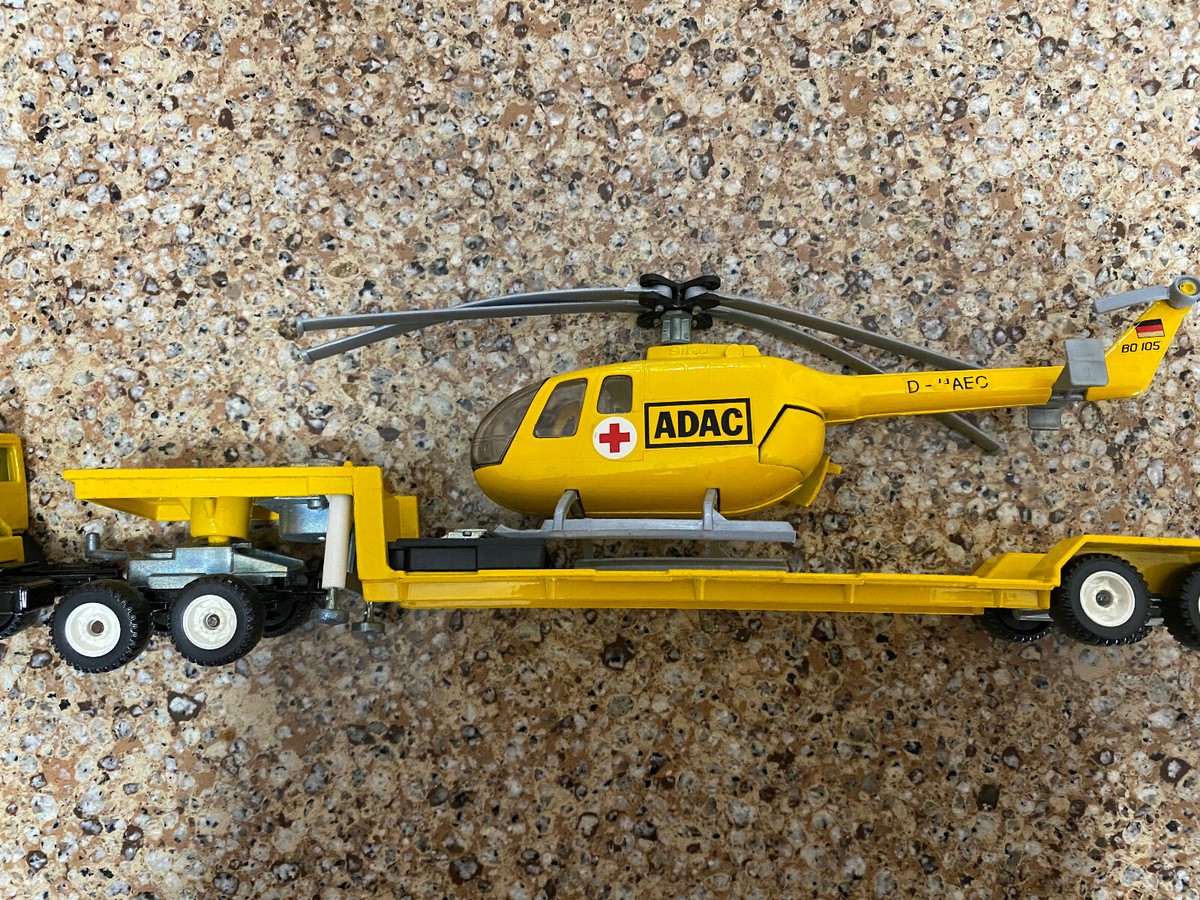 Siku,ford Truck ,trailer ADAC rescue helicopter Made in W