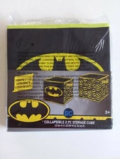 Batman - Collapsible 2 PC Storage Cube With Handles (10x10x10) New