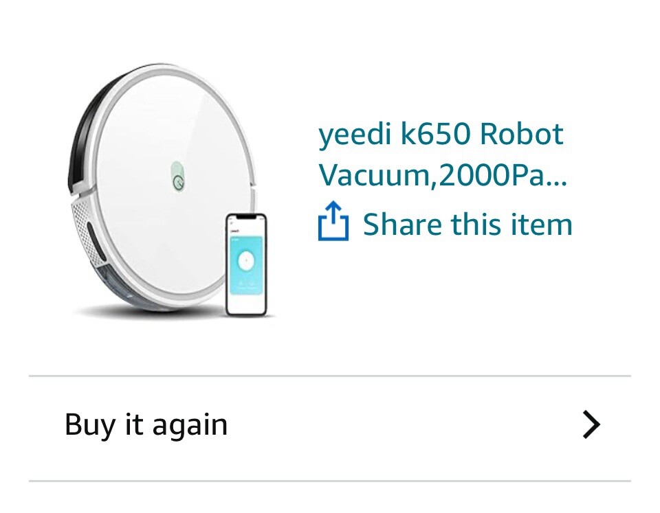Robot Vacuum BRAND NEW NEVER OPENED Yeedi K650-image