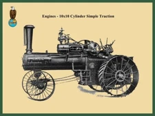 1905 Case Simple Steam Traction Engine NEW Metal Sign: 12x16" Ships Free