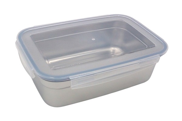 Edelstahl Frischhaltedose 850Ml Vorratsdose Brotdose Lunchbox Klickverschluss-image
