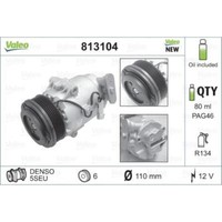 Valeo Kompressor Klimaanlage FüR Fiat Grande Punto Qubo Alfa Romeo Mito