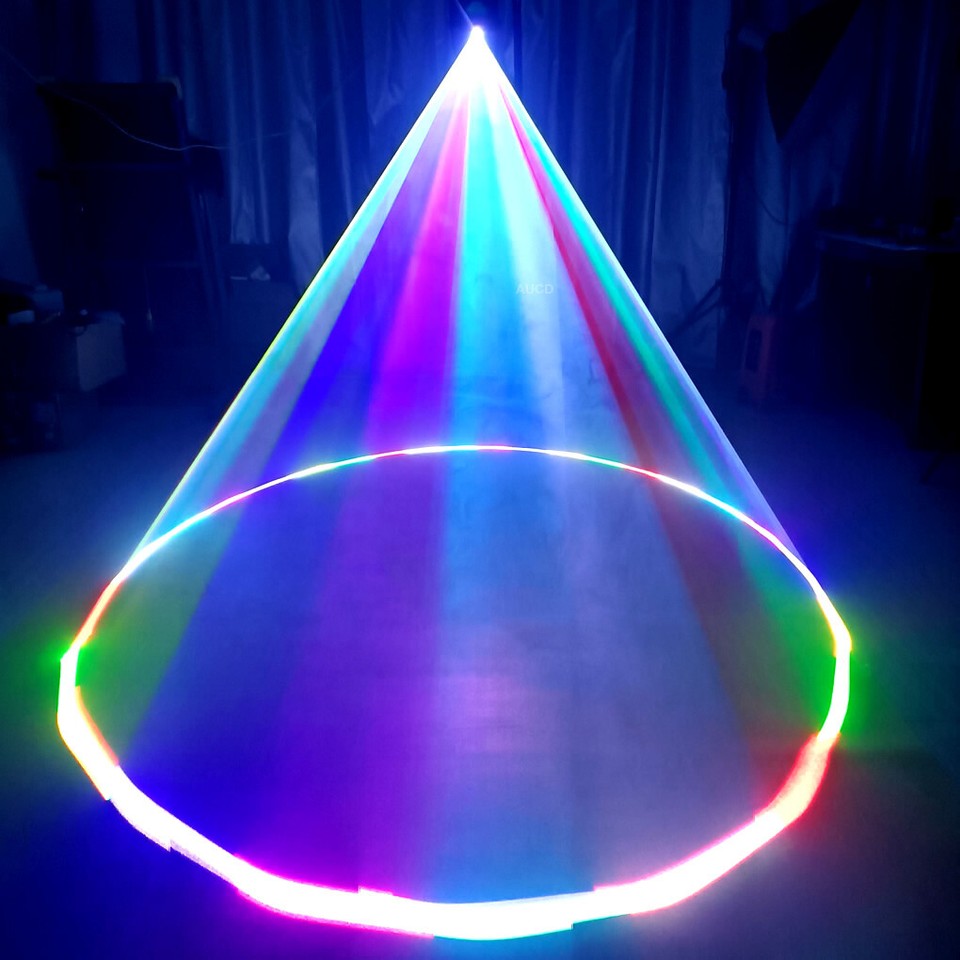 iOS Android App DMX iLDA 5W RGB Animation DJ Party Stage Projector ...