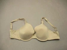 32DDD NATORI Womens Beige Lined Underwire Back Closure Adjustable Demi Bra 4E