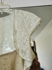 wedding gown with veil and bolero jacket size 16