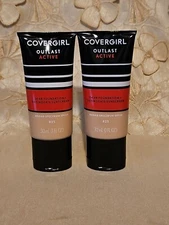 2-CoverGirl-Outlast-Active 24hr Foundation #825 BUFF BEIGE-1 OZ.-EACH! READ!