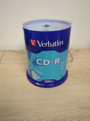 Verbatim 94554 52x CD-R 700MB Capacity Gray 100/Pack
