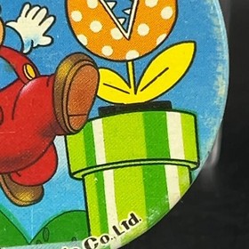 Mario Piranha Plant Menko Super Mario Bros Famicom Card Nintendo 1985 NES Japan