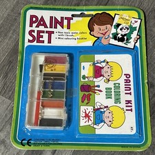 Kids Art Paint Set With Coloring Book And Watercolors Sealed W7