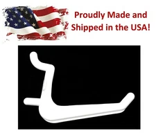 Plastic JUMBO White L HOOK  Peg Board Kit Tool Storage Craft Hooks Pick A Pack  