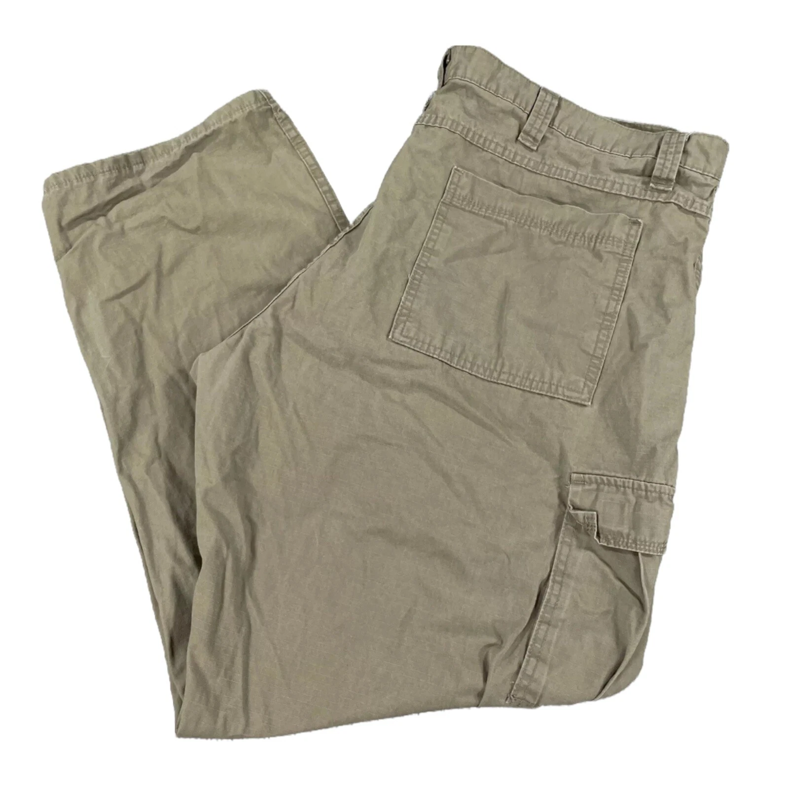 Wrangler Cargo Pants 44x31.5 Brown Cotton Outdoors 70L3WML