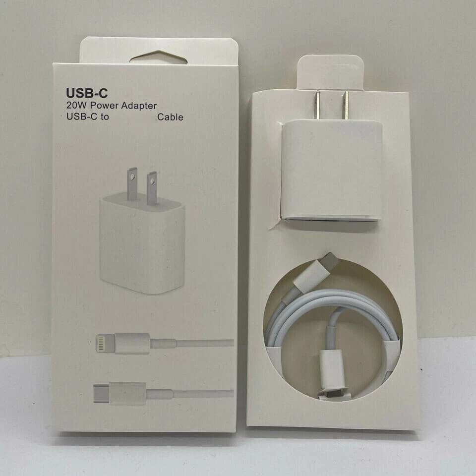 Wholesale!  50x   20W Power Adapter For iPhone Fast Charger PD Cable USB Type-C - Image 2 of 4