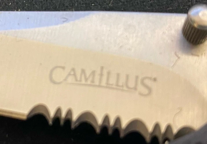 Нож-раскладушка Camillus Liner с замком, синий пластик с резиновыми вставными ручками - Изображение 3 из 4