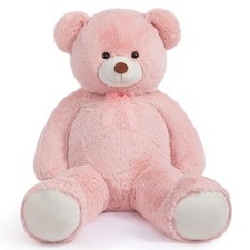 Giant Teddy Bear 5Ft Big Teddy Bear Stuffed Animal Birthday 60 inch Pink