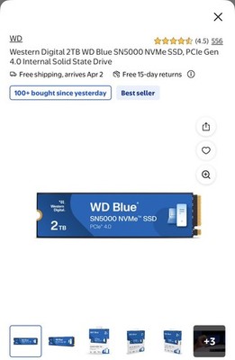WD Blue SN5000 2TB NVMe M.2 SSD - New Sealed | eBay