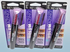 REVLON VOLUMAZING WATERPROOF MASCARA 951 BLACKEST BLACK 0.30 OZ NWB SET OF 3