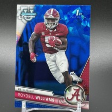 Roydell Williams 2023 Bowman University Chrome Sapphire 1st Rookie Card #47