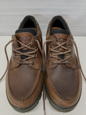 ECCO Track 25 Moc-Toe Low Gore-Tex  Mens 12 Bison Brown Leather Hiking Shoes
