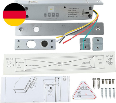 DC 12 V 5 Zeilen Elektrisches Riegelschloss   Schmales Riegel-Fallriegel-Türschl