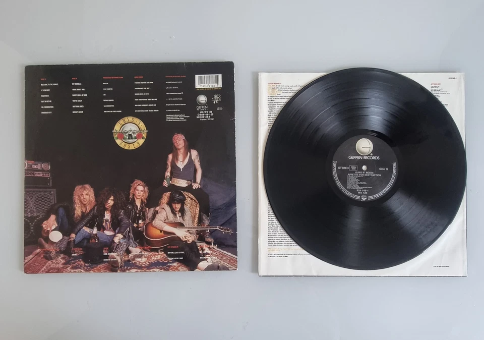 LP VINYL ALBUM GUNS N' ROSES "APPETITE FOR DESTRUCTION" UK 1ST PRESS EX+/EX - Image 2 of 2