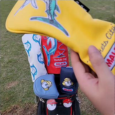 Malbon ゴルフクラブカバー ロッドヘッドスリーブ プッシュロッドスリーブ Malbon ゴルフクラブカバー ロッドヘッドスリーブ プッシュロッドスリーブ