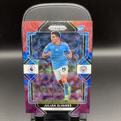 JULIAN ALVAREZ 2022-23 Prizm EPL Choice RED BLUE PURPLE SCOPE /15 RC Rookie