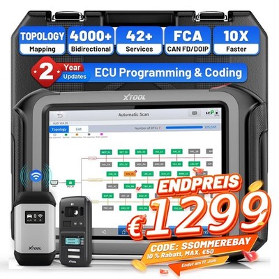 XTOOL X100 MAX   bidirektionales OBD2-Diagnosegerät mit ECU-Programmierfunktion