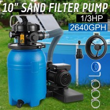10 Sand Filter Above Ground with 1/3HP Pool P...