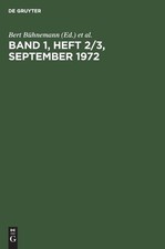 Band 1, Heft 2/3, September 1972 (Gebundene A...
