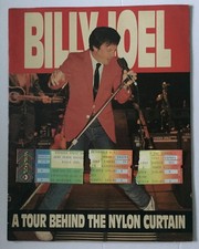 BILLY JOEL 1982 OFFICIAL TOUR BOOK A TOUR BEHIND NYLON CURTAIN + 3 TICKET STUBS