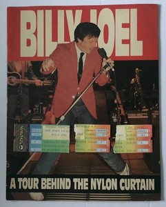 BILLY JOEL 1982 OFFICIAL TOUR BOOK A TOUR BEHIND NYLON CURTAIN + 3 TICKET STUBS