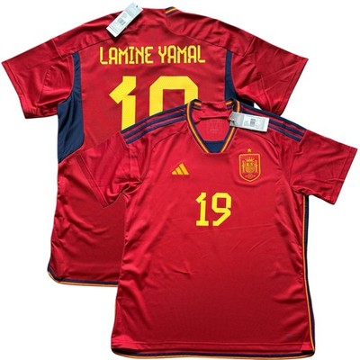 2022/23 Spain Home Jersey #19 Lamine Yamal XL adidas International