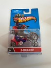 Hot Wheels 2013 Motor Cycles 3-Squealer in Red with Removable Rider A40