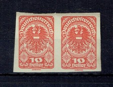 ANK. 277 DOPPELSEITIG BEDRUCKT Freimarken 1920