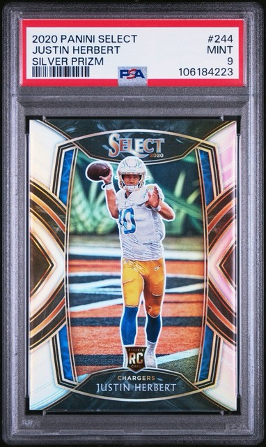 Justin Herbert 2020 Panini Select Club Level Silver