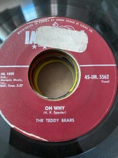 The Teddy Bears - I Don't Need you Anymore/Oh Why 45-IM. 5562 45rpm VG+ R12 The Teddy Bears - I Don't Need you Anymore/Oh Why 45-IM. 5562 45rpm VG+ R12