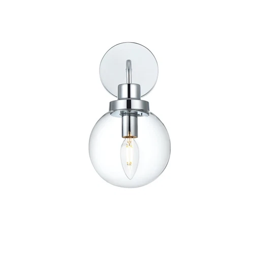 Living District Hanson 1 Light 6" Wall Sconce, Chrome/Clear - LD7031W8C - Picture 1 of 1