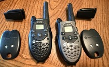 2 Motorola T5710 TalkAbout Walkie Talkie Silver/Black Two Way Radio GMRS  FRS