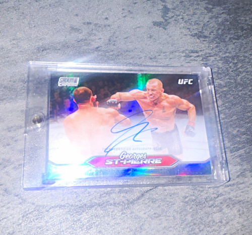 Georges St-Pierre #CAS-GSP 2025 Topps Stadium Club Chrome Autograph card