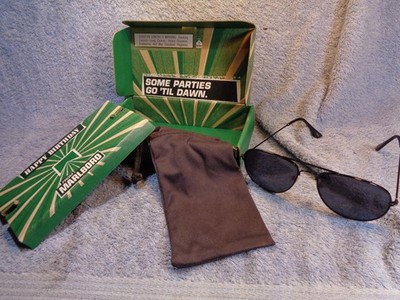 Vtg MARLBORO Cigarette Birthday Party Midnight to Dawn Sunglasses Promo  Gift